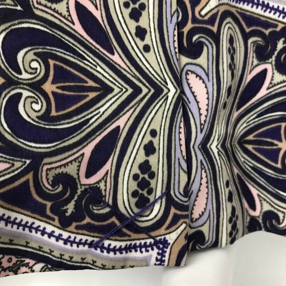 Chicos Suit Jacket Blazer Navy Paisley Sz 0 XS 4 - Picture 7 of 8